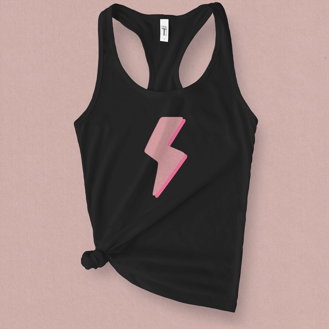 トップス Rightning Bolt vintage Tank top Retro Lightning Bolt Graphic Tank Top for Women, Strong Women Tank