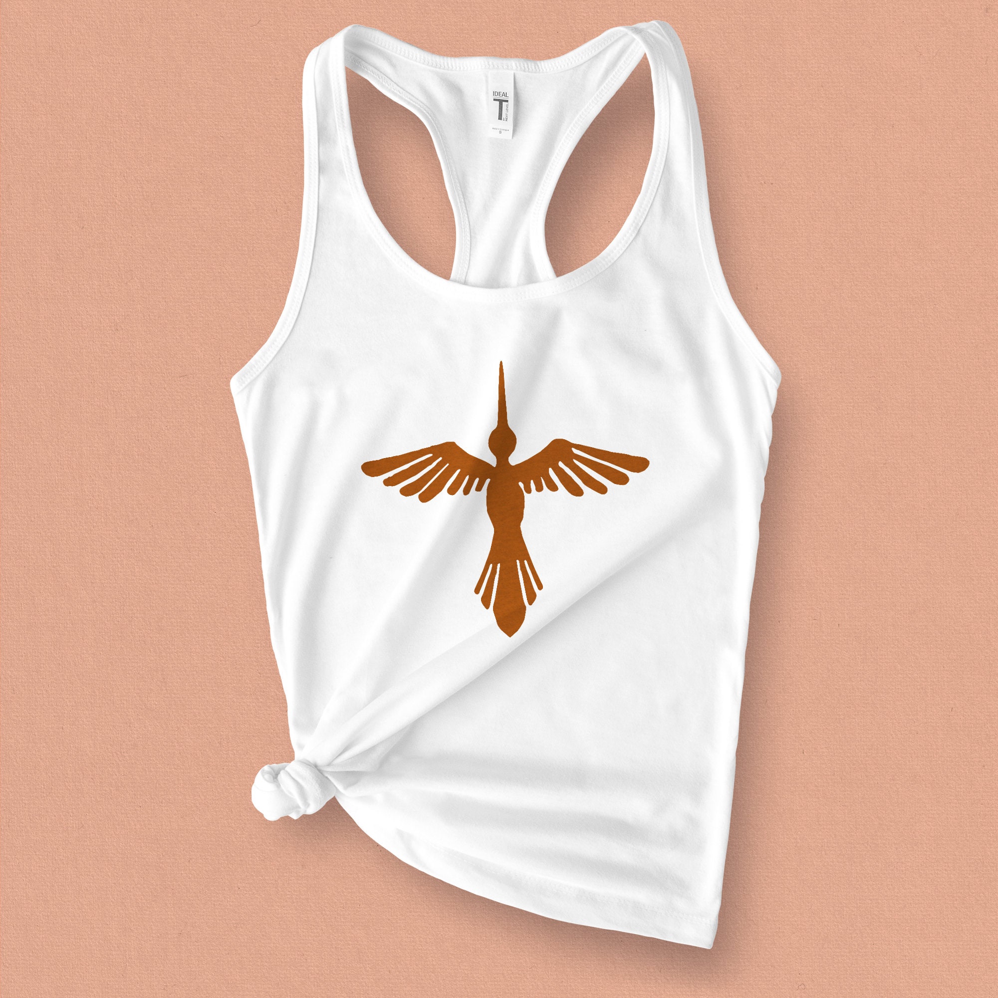 Women's Hummingbird & Flower Graphic Tank Top - Sleeveless Casual Summer Shirt - View #7