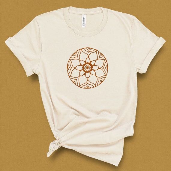 Mandala T-shirt Boho Shirt for Women Flower Power Shirt | Etsy