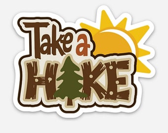 Take a hike sticker