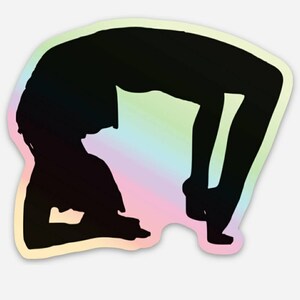 Yoga Wheel Pose Sticker