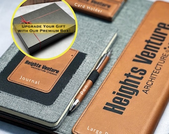 Personalized Corporate Gift Set: Logo Portfolio, Journal & Pen