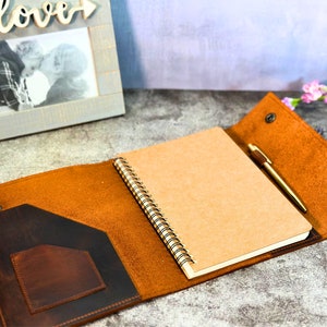 Personalized Leather Journal, Custom Refillable Journal Cover, Leather Diary, Personalized Notebook