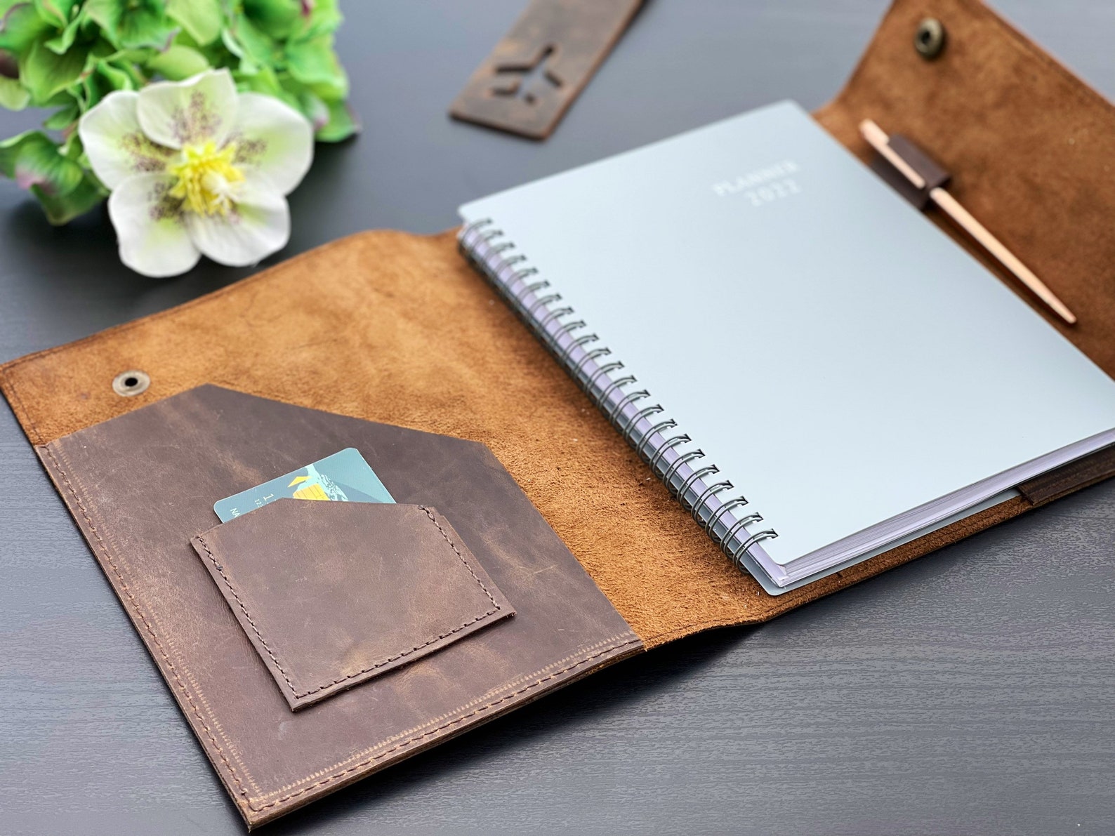 2023 Planner Leather Planner Cover Free Planner Refillable Etsy