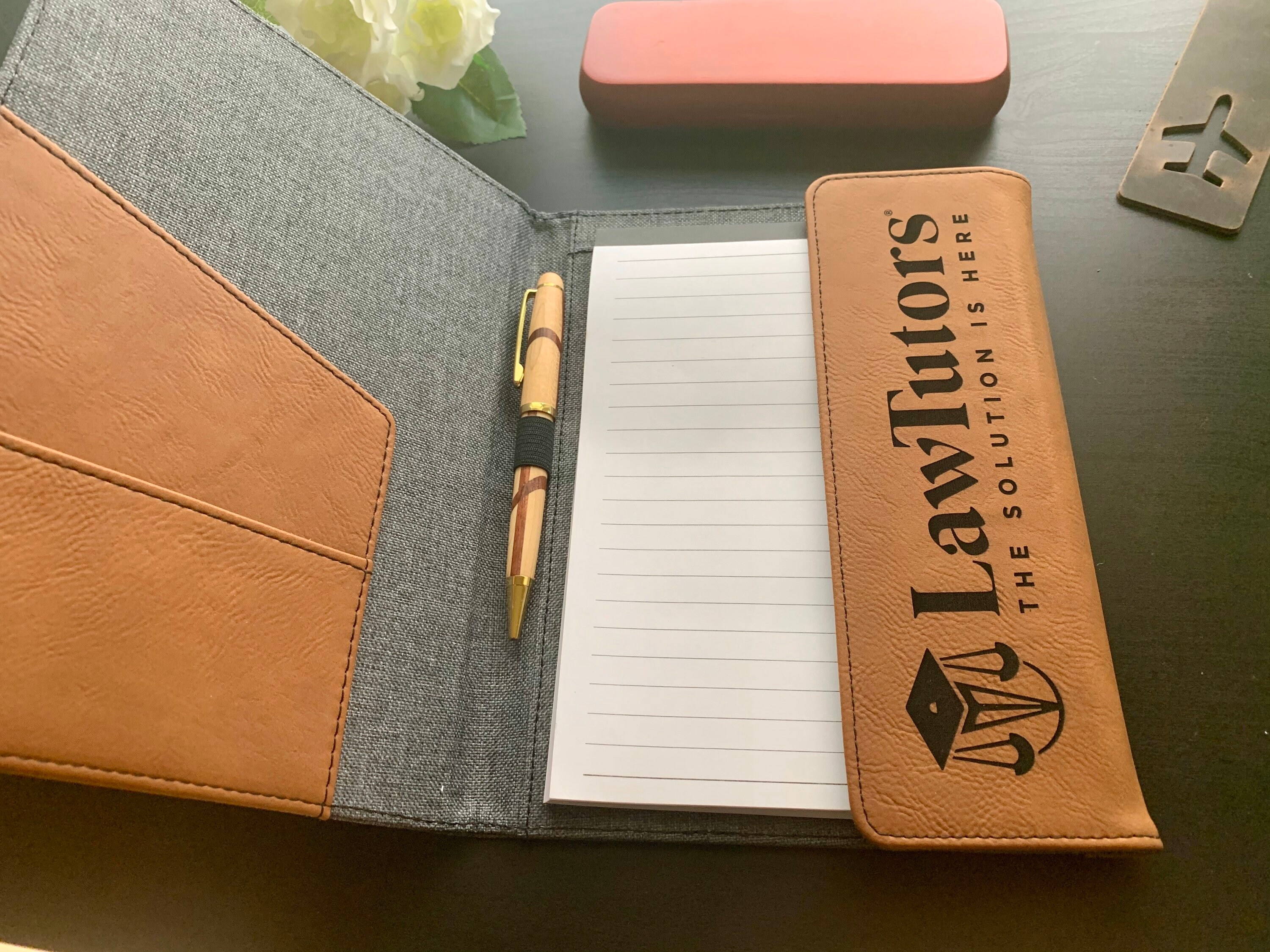 Personalized Portfolio Notebook with Refillable Notepad Etsy