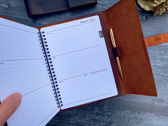 2024 Leather Day Planner - Refillable - Italian handmade