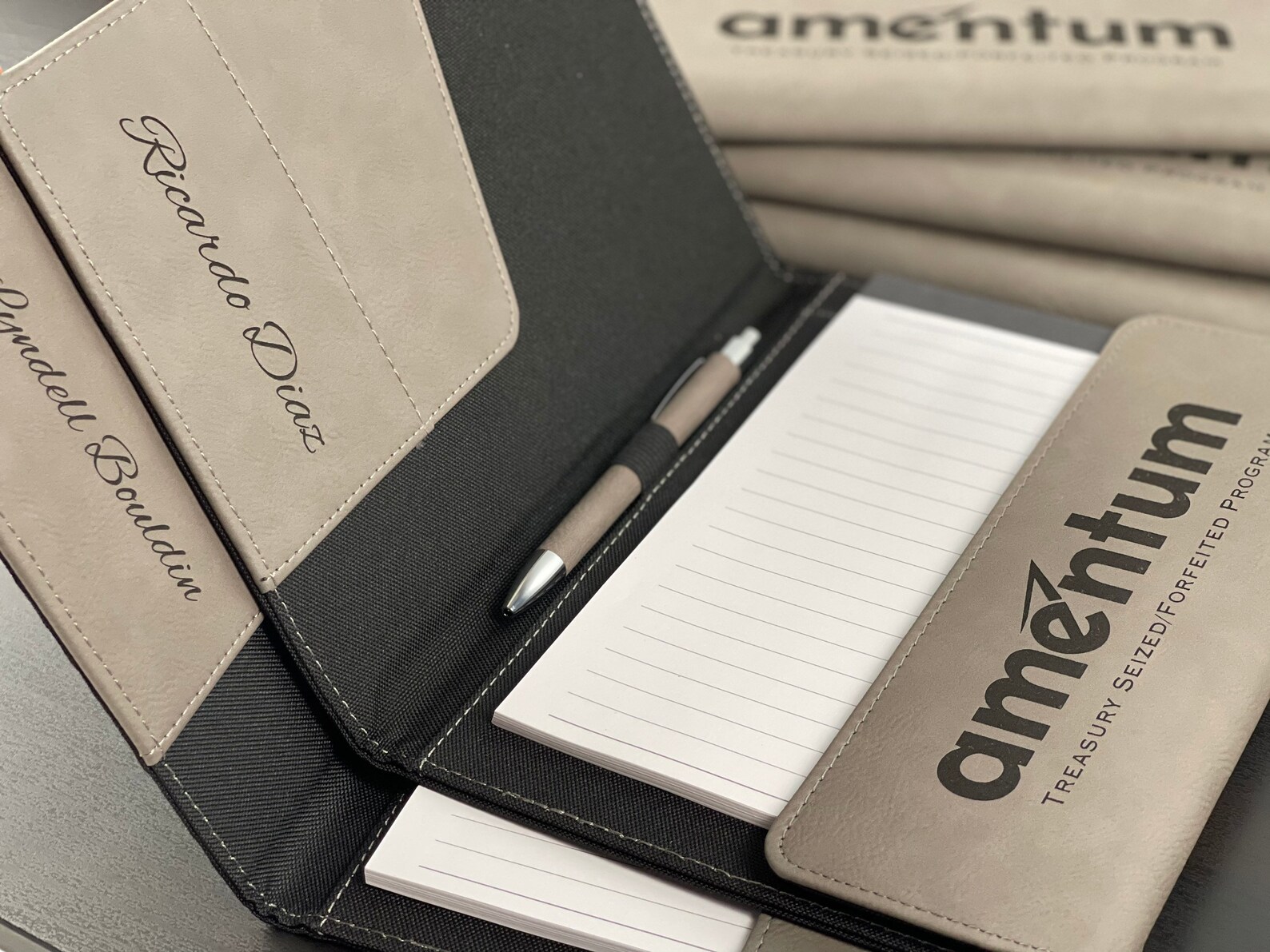 Personalized Notebook Portfolio With Refillable Notepad Etsy