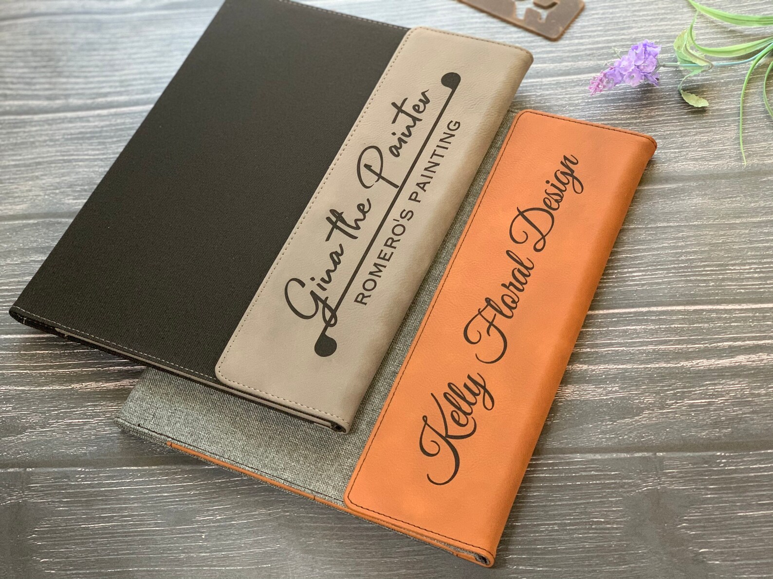 Personalized Notebook Portfolio with Refillable Notepad Etsy