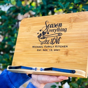 Personalized Book Stand, Custom Book Easel, Personalized, Gifts for Her, Wedding gift, Christmas Gift