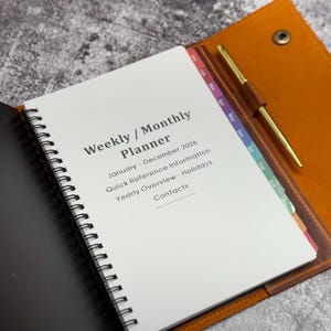 2026-2027 Planner Insert, A5 size Planner