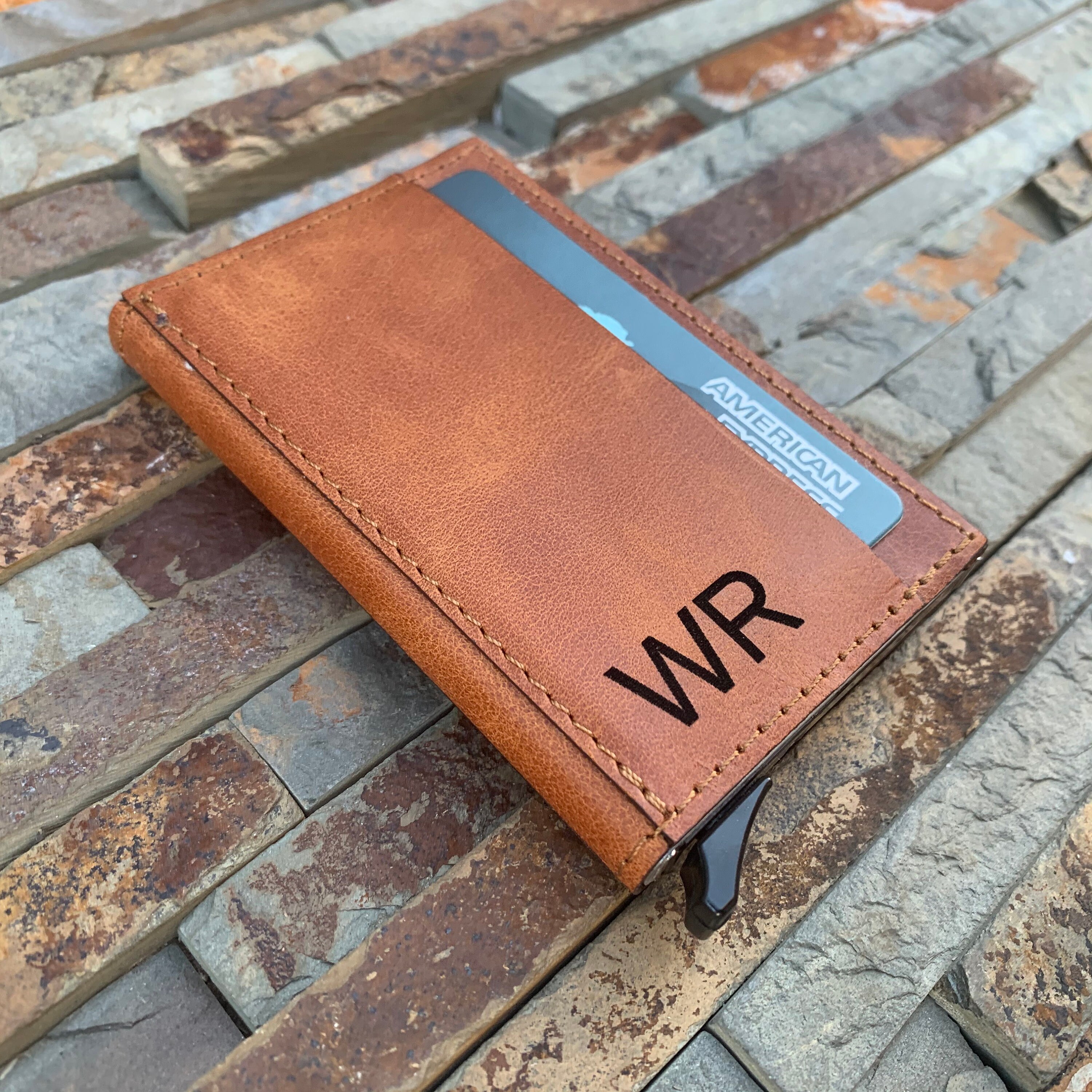 Handmade Leather Card Case Personalized Business Card Case Etsy