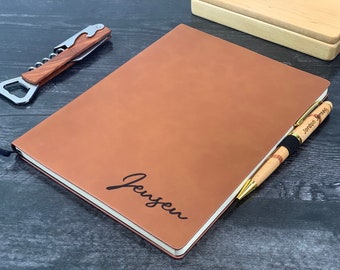 Personalized Journal with Pen, Personalized Vegan Leather Journal, Travel Notebook, Leather Secret Diary, Travel Journal, Dimensions