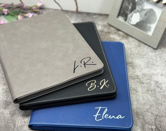 Personalized Vegan Leather Padfolio: Engraved Corporate Gift