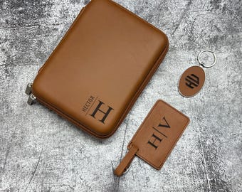 Personalized Tech Travel Organizer Set, Luggage Tag, Keychain, Custom Logo Corporate Gifts, Client & Employee Gift, Company Gifting Events