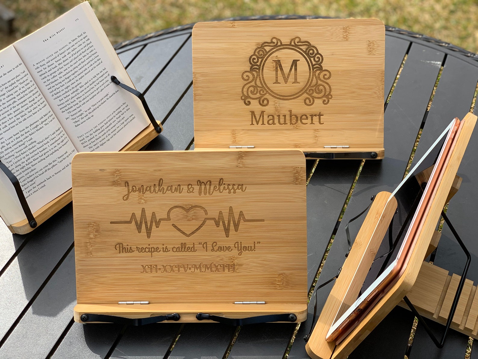 Personalized Book Stand, Custom Book Easel, Personalized, Gifts for Her ...