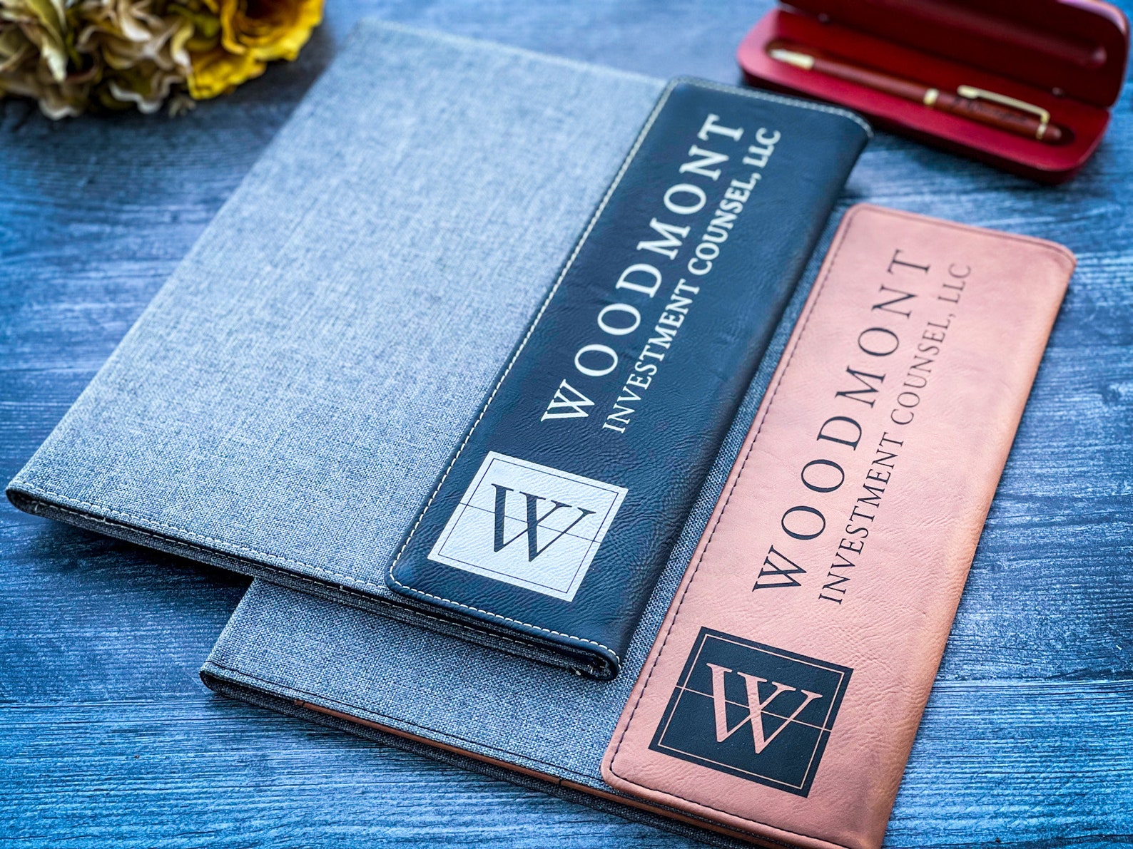 Personalized Notebook Portfolio With Refillable Notepad Etsy