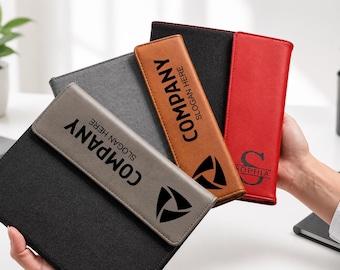 Corporate Gift Personalized Portfolio with Pen and Planner, Custom Logo Padfolio, Employee Appreciation and Client Gift, Bulk Business Gift