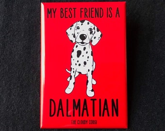Dalmatian Dog Magnet - Cartoon Art Dog Gifts & Collectible Decor