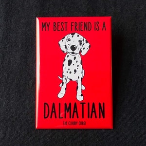 Dalmatian Dog Magnet - Cartoon Art Dog Gifts & Collectible Decor