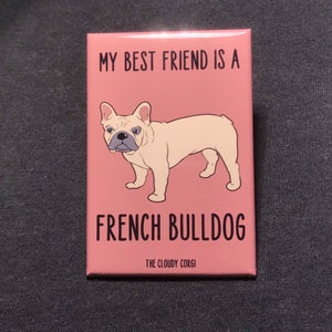 French Bulldog Magnet - Cartoon Art Dog Gifts & Collectible Decor