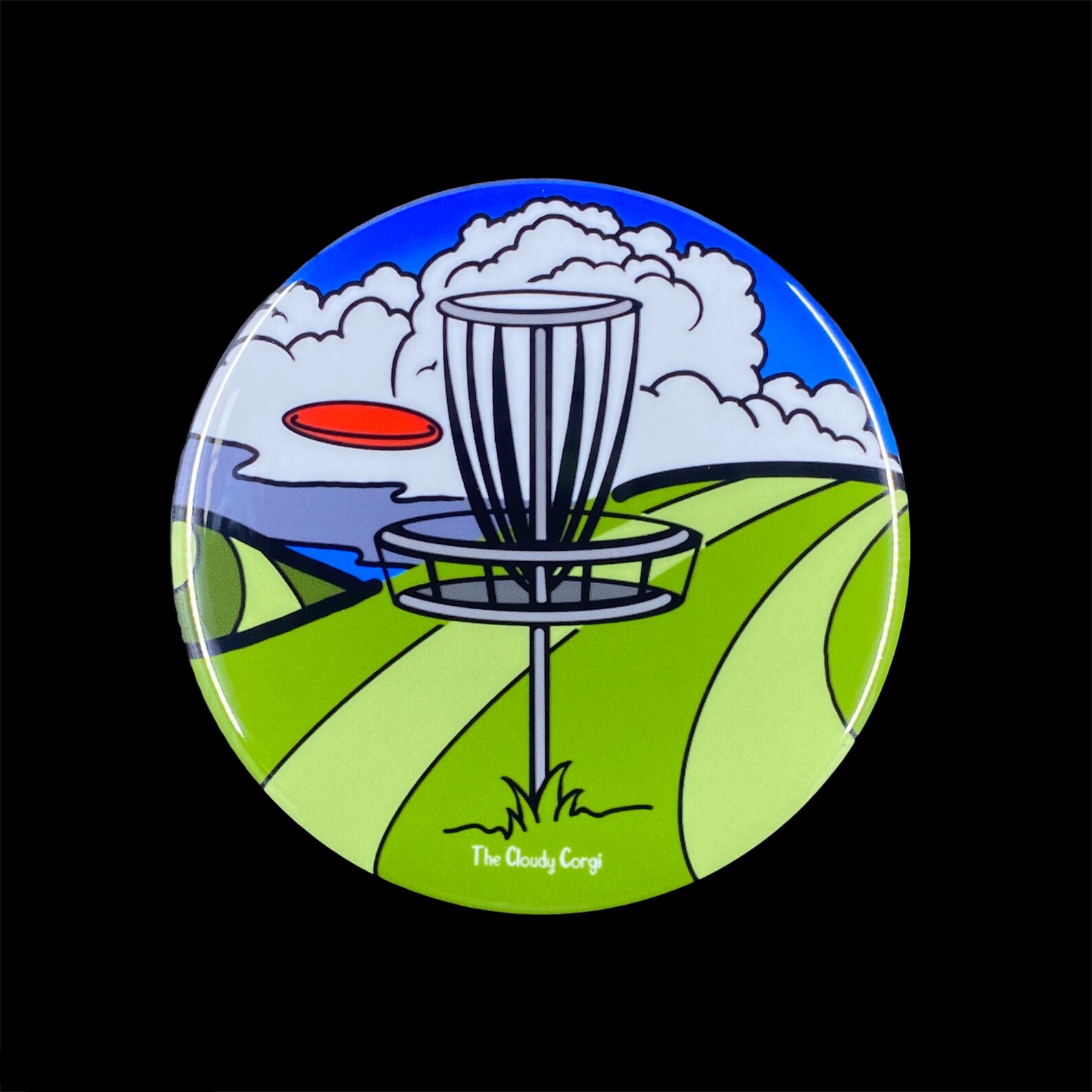 Psychedelic Disc Golf Basket Ornament Outdoor Sports Holiday Etsy