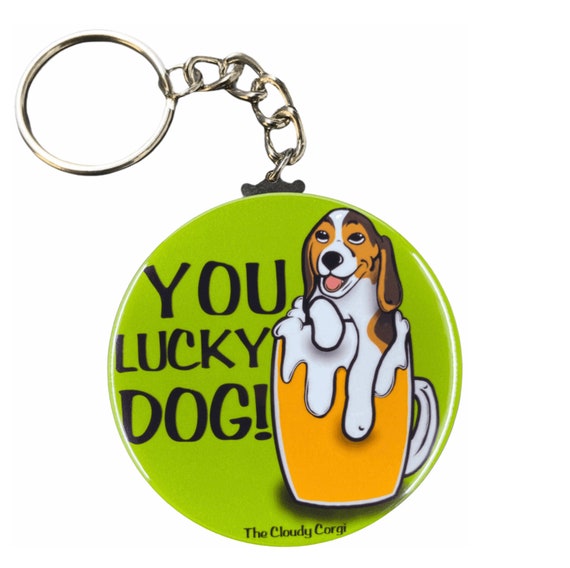 Beagle Beer Keychain You Lucky Dog Cartoon Pet Portrait Art - Etsy Singapore Beagle Beer Keychain You Lucky Dog Cartoon Pet Portrait Art - Etsy Singapore