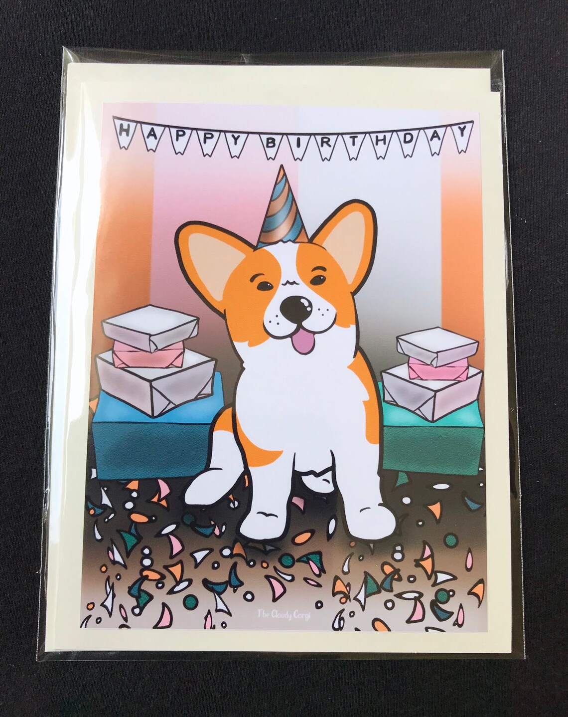 corgi-happy-birthday-card-handmade-puppy-dog-birthday-etsy