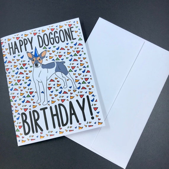 Rat Terrier Birthday Card Retro Dog Birthday Card Cartoon - Etsy Australia Rat Terrier Birthday Card Retro Dog Birthday Card Cartoon - Etsy Australia
