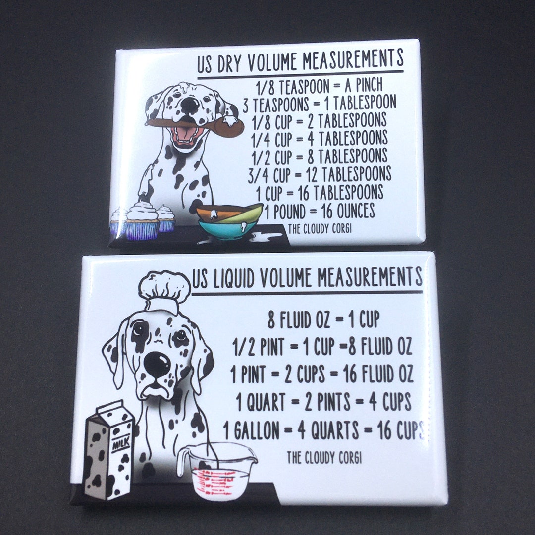 Dalmatian Dog Measuring Chart Set, Baking & Cooking Kitchen