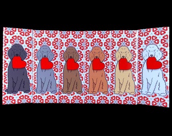 Standard Poodle Magnet, Dog Portrait Valentine's Day Gift, Retro Poodle Kitchen & Office Decor, 1.5x4.5" Handmade Magnet - 6 Colors