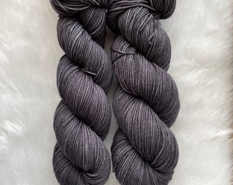 CLOCK STRIKES MIDNIGHT - Dyed to Order - Hand Dyed Yarn Skein