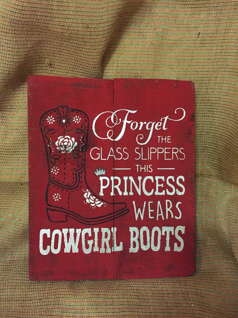 Forget Glass Slippers This Princess Wears Cowgirl Boots - Etsy