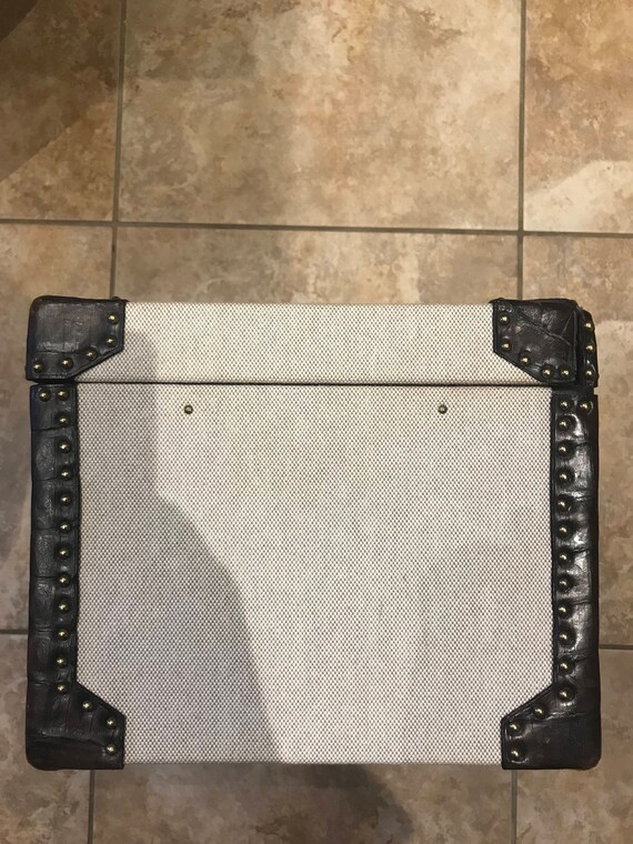 Vintage 1960's Hermes Wooden Suitcase With Certif… - image 4