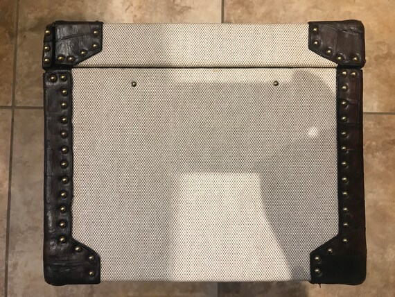 Vintage 1960's Hermes Wooden Suitcase With Certif… - image 3