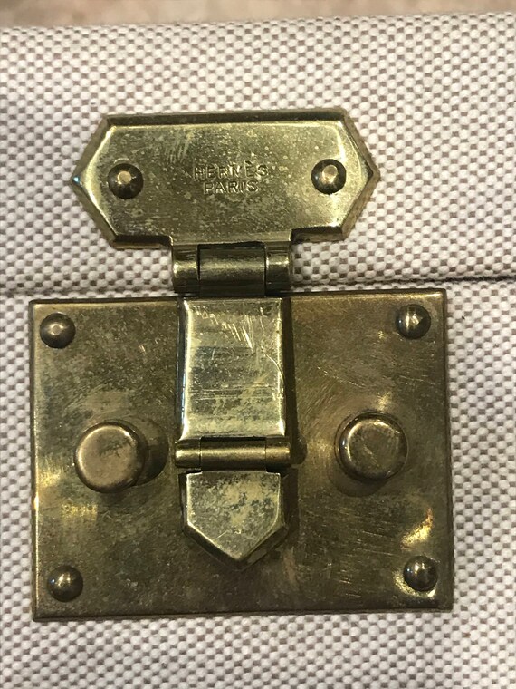 Vintage 1960's Hermes Wooden Suitcase With Certif… - image 6