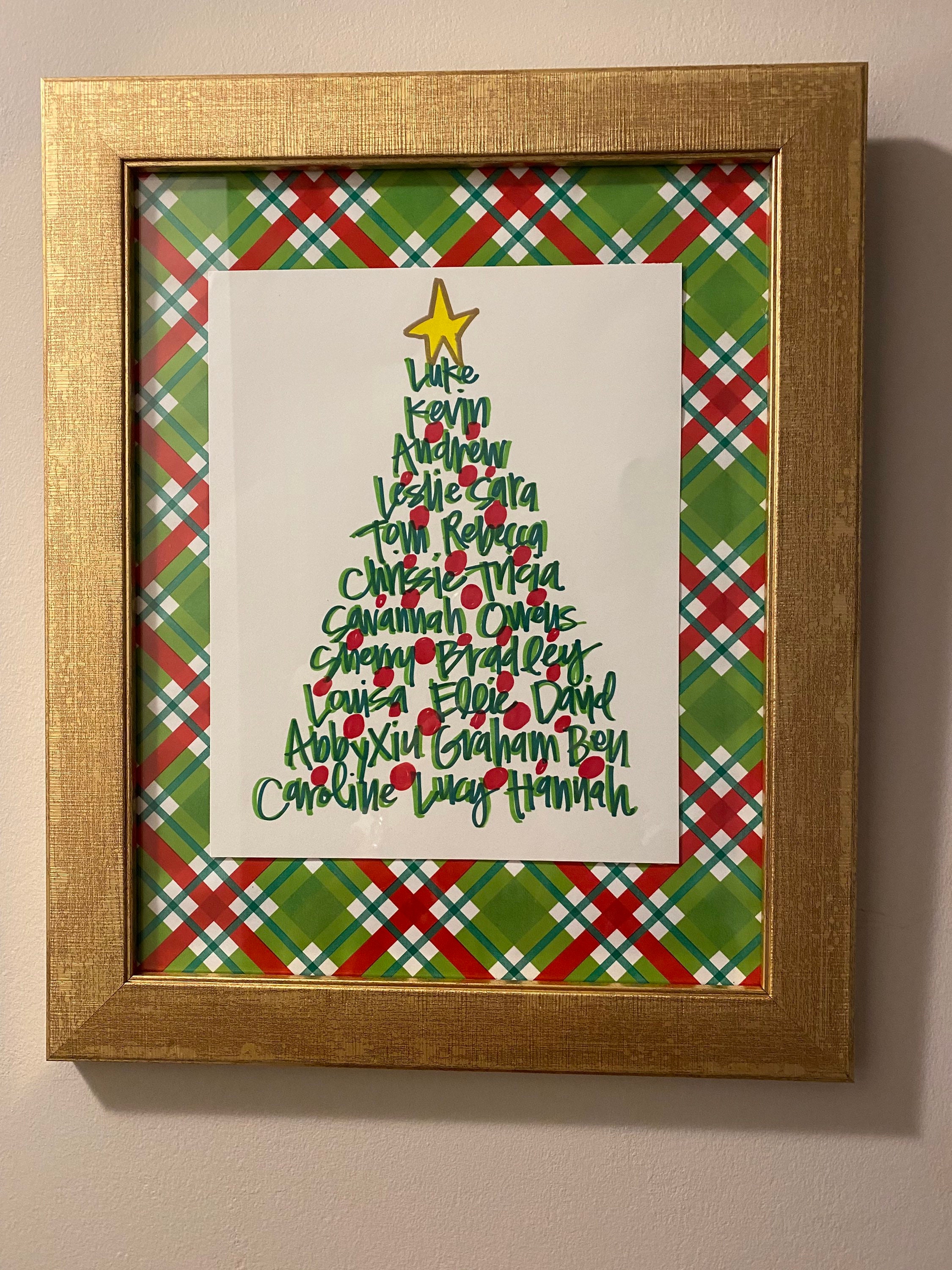 Family Christmas Tree Etsy