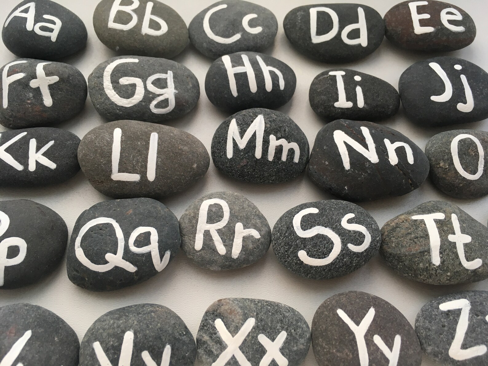 Alphabet rocks Montessori learning ABC stones Learn alphabet | Etsy