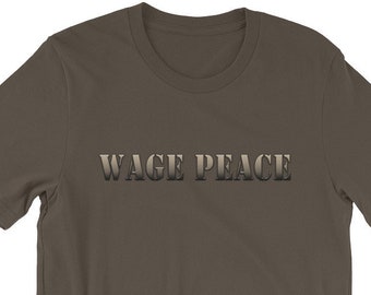 Loon vrede Shirt, vrede Shirt Shirt van de anti-oorlog, vrede leger, wereld vrede Shirt, vrede Tee, Hippie Shirt, vrede geen oorlog, vrede Gift, Tops, Tees