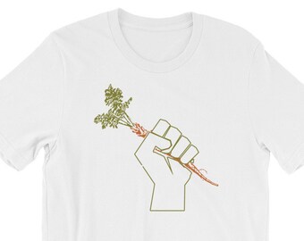 Permaculture Fist of Solidarity, TShirt, Gardening Gift, Gardener Gift, Gardening Shirt, Farmers Market, Vegetarian Shirt, Vegan Shirt, Gift