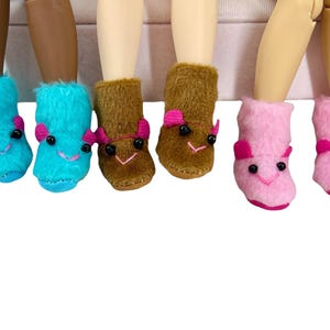 Blythe doll soft faux fur boots