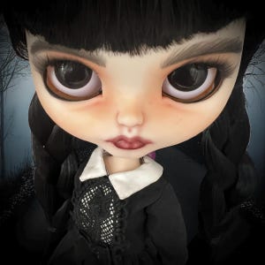 MADE TO ORDER Wednesday inspired Blythe Doll