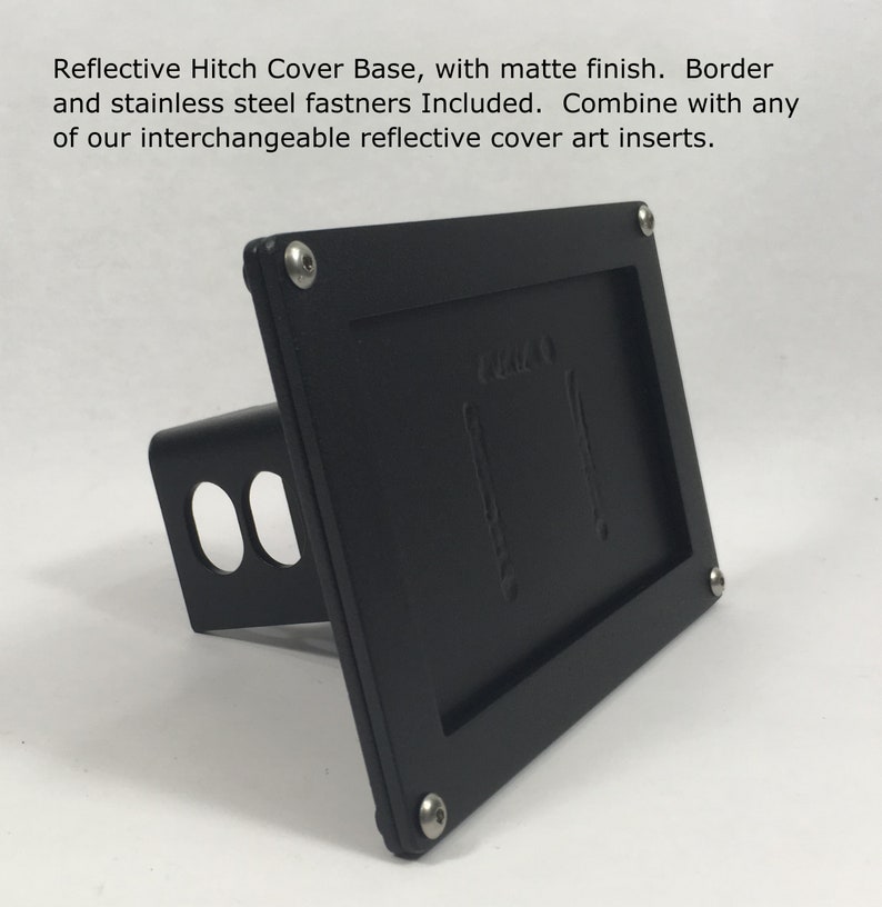 Reflective Hitch Cover Inserts Interchangeable cover art Etsy