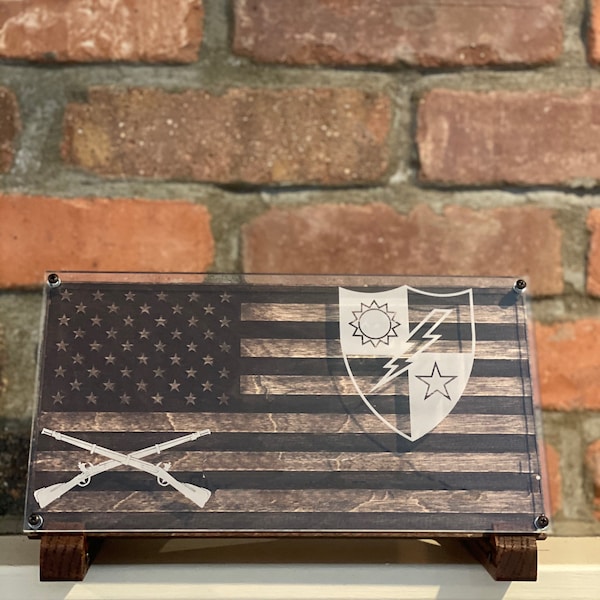 Plaque de nom de bureau personnalisée, signe de bureau en bois personnalisé, signe de nom de bureau, fond de drapeau américain, taille personnalisée