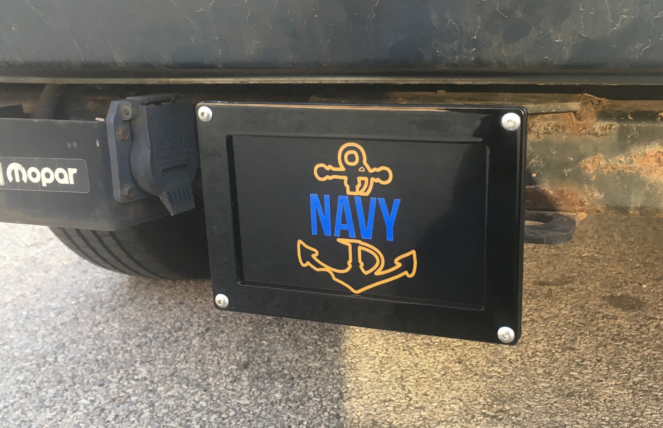 US Navy Reflective Hitch Cover Customize with interchangeable Etsy