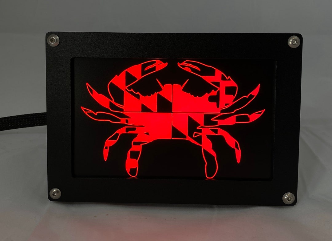 Maryland Crab LED Hitch Cover Customizable With Interchangeable Cover