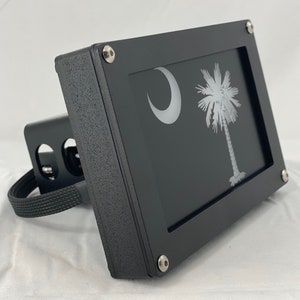 thumbnail image 2 of South Carolina Gamecocks Metal Hitch Cover – Palmetto Design NCAA 2 of 4