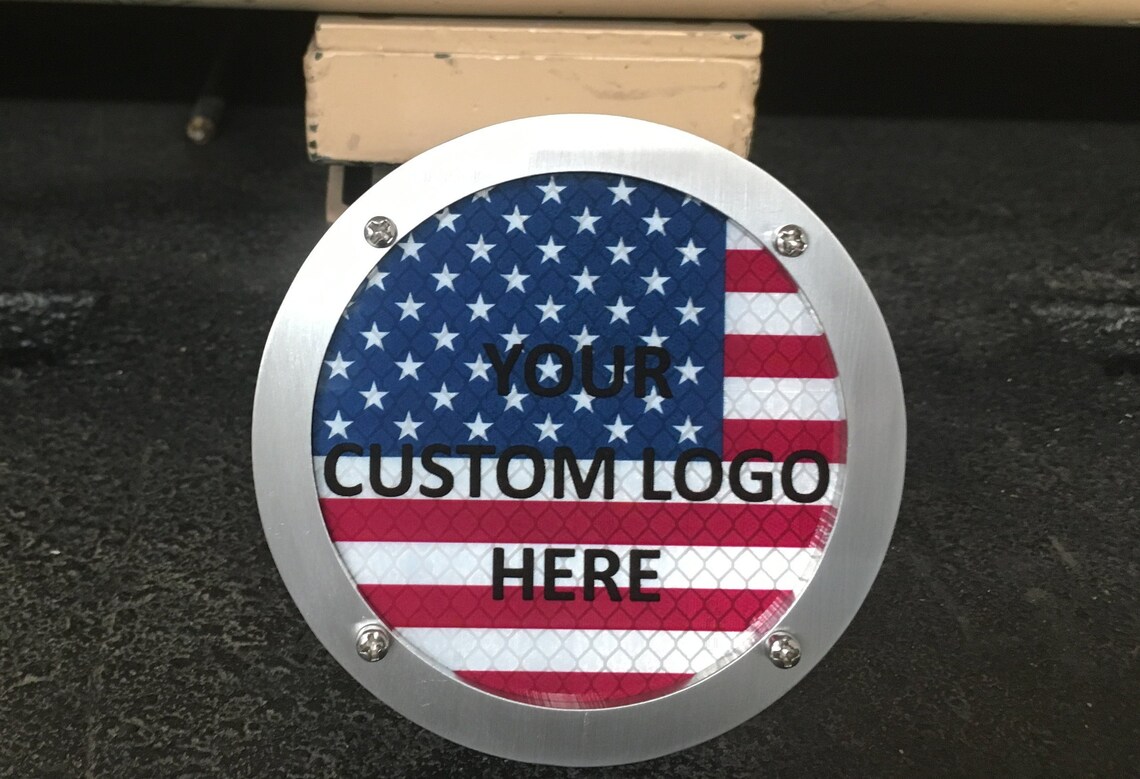 Custom Reflective Hitch Cover Custom Hitch Cover Etsy