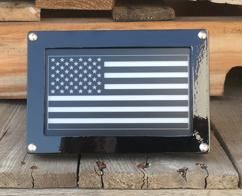 American Flag LED Hitch Cover customizable with Etsy
