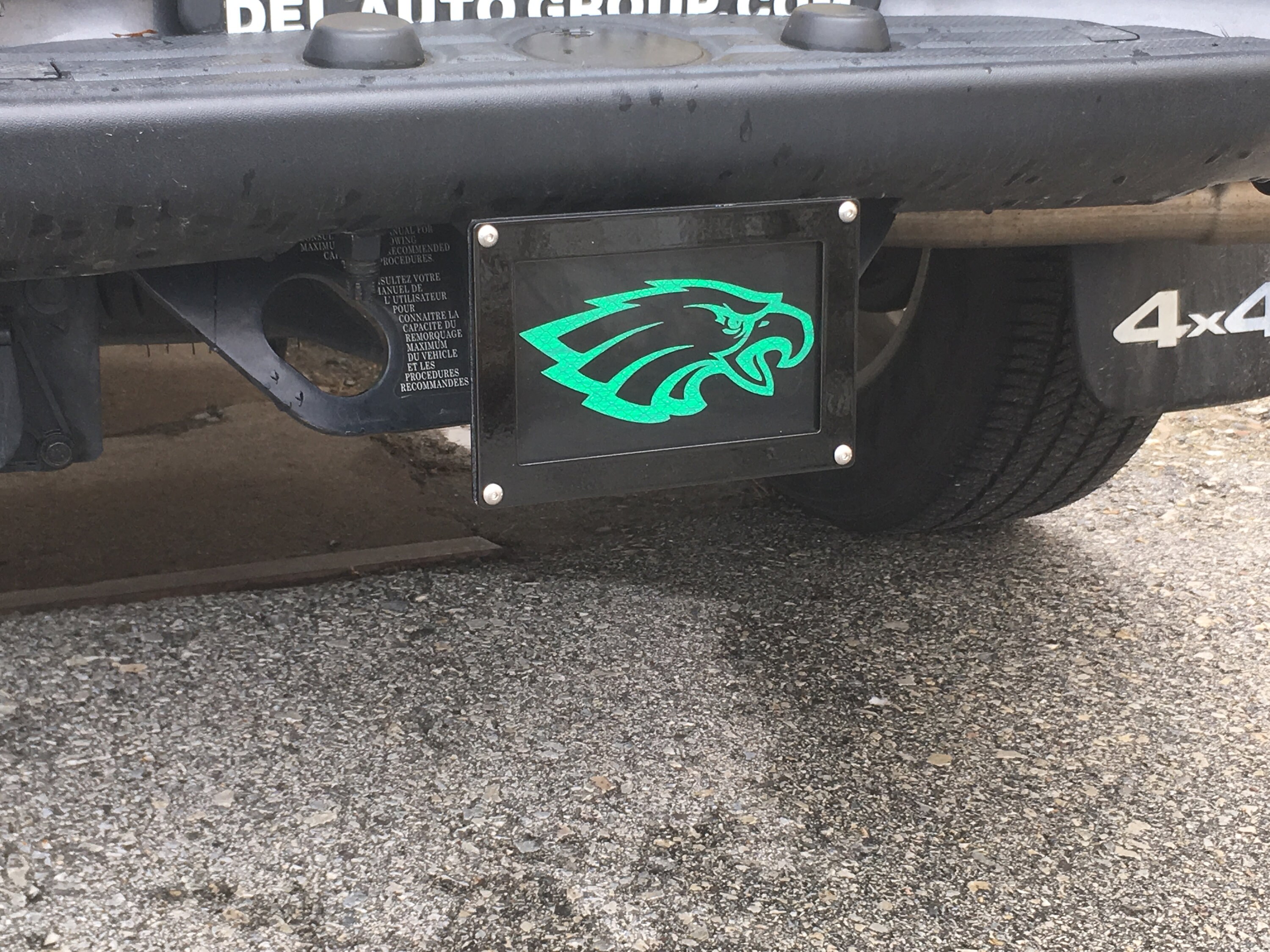 Eagles Reflective Hitch Cover Customize with interchangeable Etsy