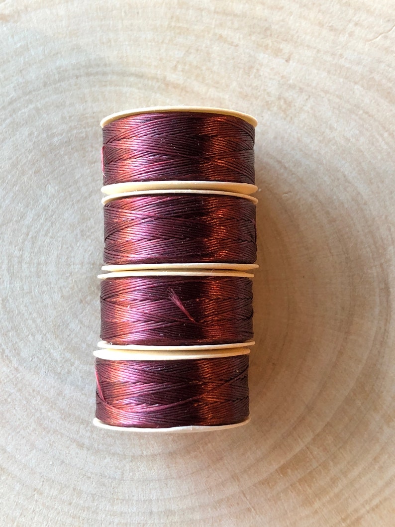 Burgundy Nymo B Beading Thread 64yd Bobbin